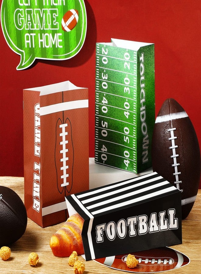 Funrous 36 Packs Football Party Bags Football Paper Gift Treat Candy Bags for Game Day Themed Party Favors Decorations Bowl Supplies - Image 4